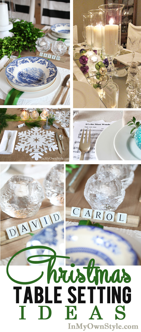 Easy and Affordable Christmas Table Setting Ideas