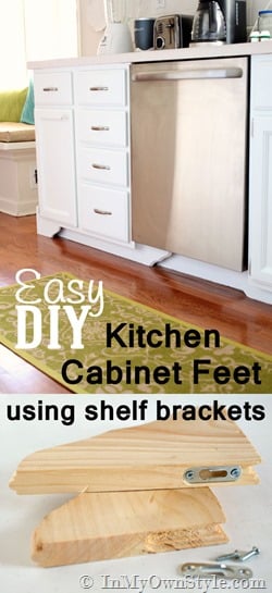 How-to-make-kitchen-base-cabinet-feet-from-wood-shelf-brackets