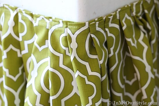 How to make a sink skirt