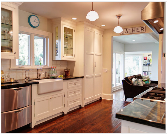 Kitchen cabinets with feet from Houzz