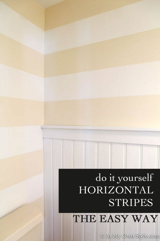 Do-it-yourself-painting-horizontal-stripes-on-a-wall