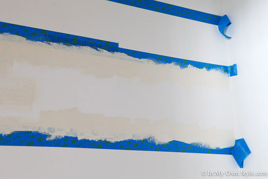 How-to-paint-horizontal-stripes on a wall