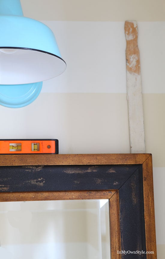 Easy-way-to-hang-a-mirror