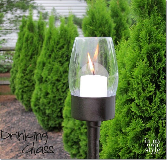 Drinking-glass-tuna can lantern