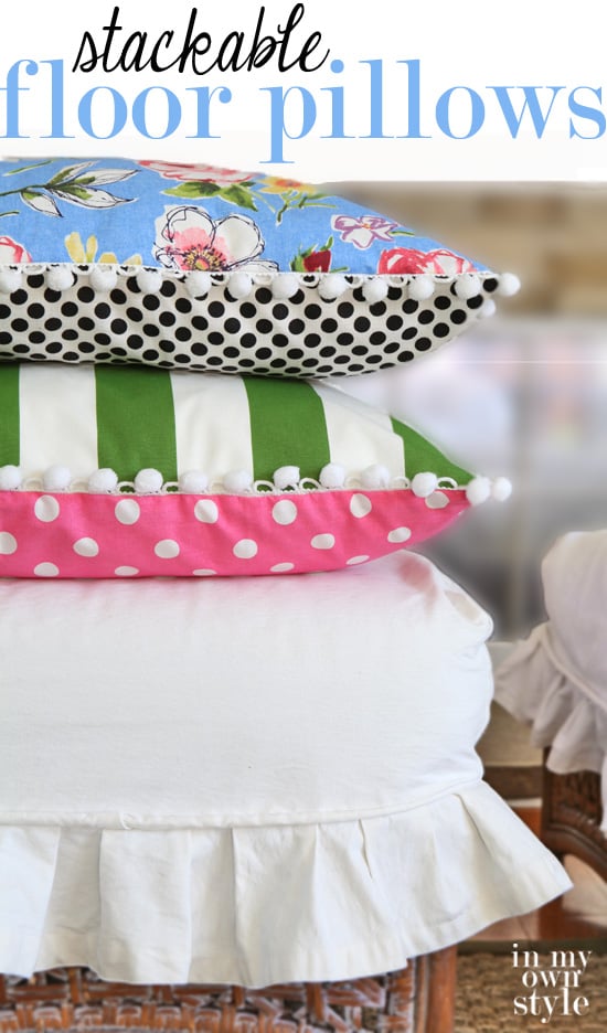 How-to-make-stacking-floor-pillows-with-trim