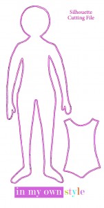 Girl-in-Pink-Gift-tag-for Silhouette cutting machine