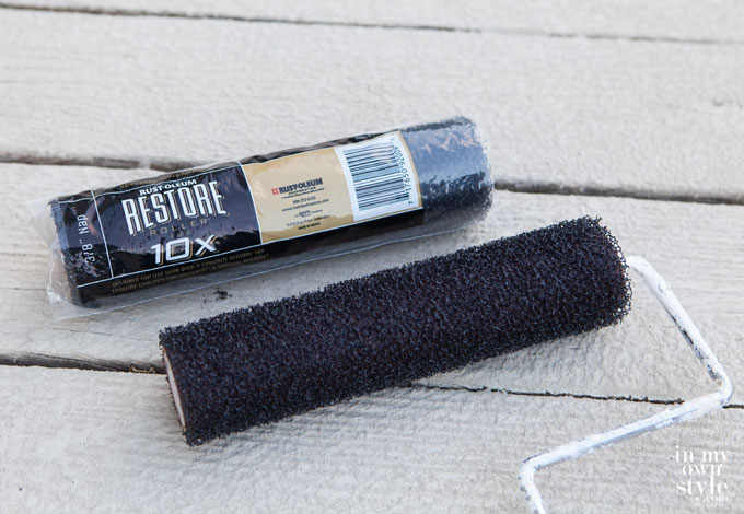Roller needed to paint with Rustoleum Restore 10x resurfacer