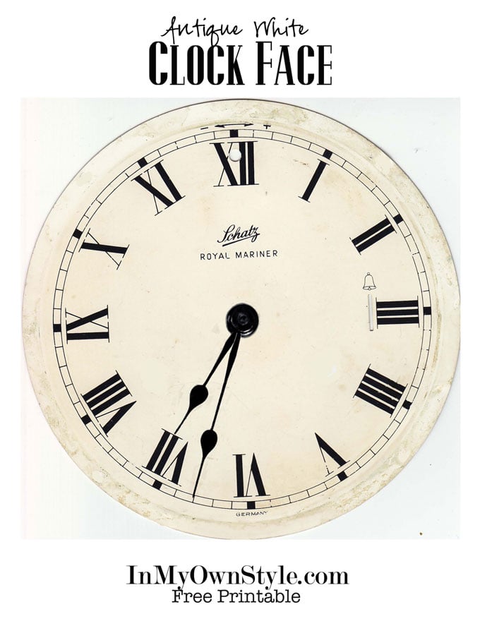 Clock-face-antique-white