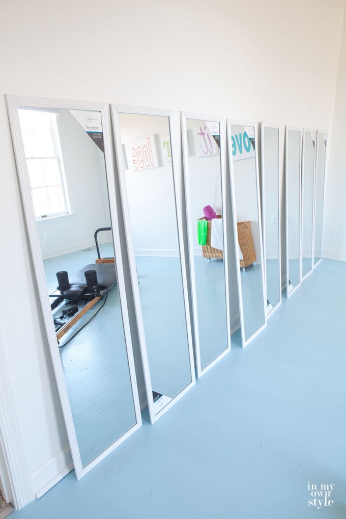 Affordable mirrors for a home gym