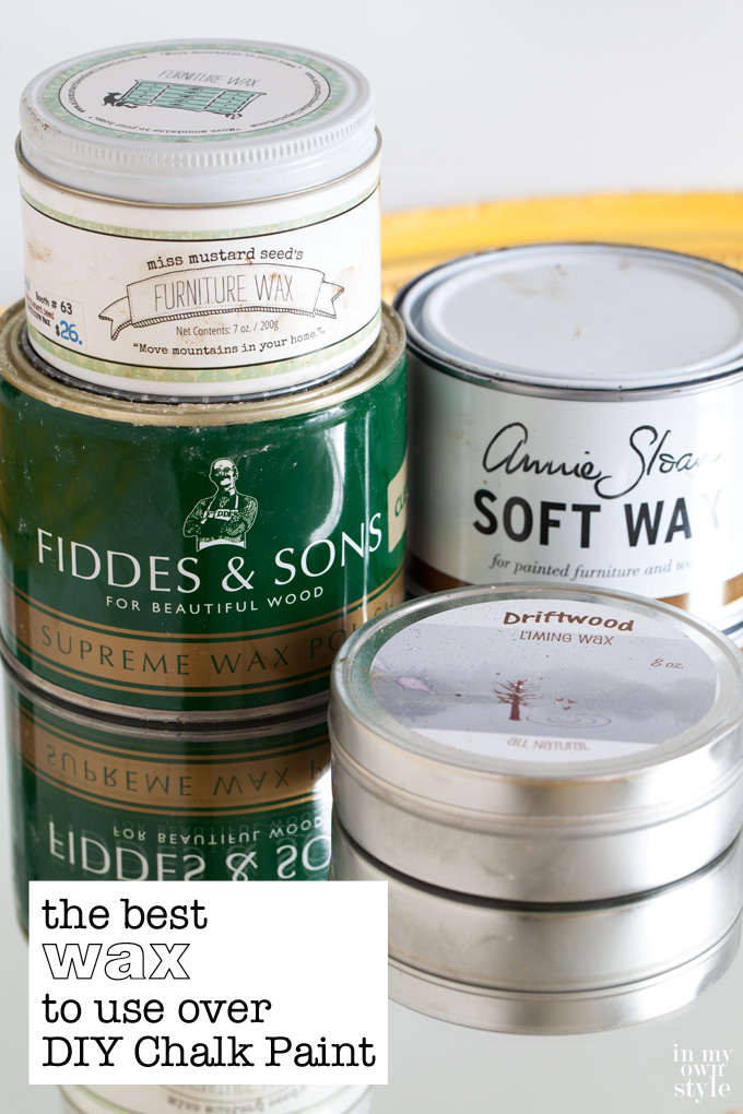 What is the best wax to use over chalk painted furniture?