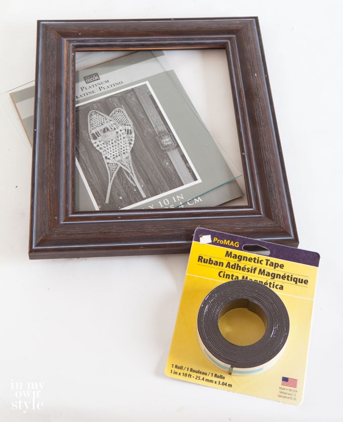 How-to-hang-a-picture-frame-on-a-refridgerator