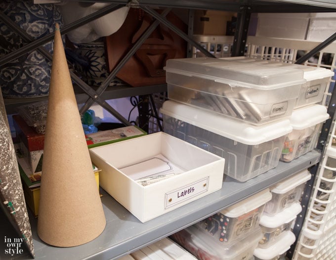 Organizing tips using free printable labels