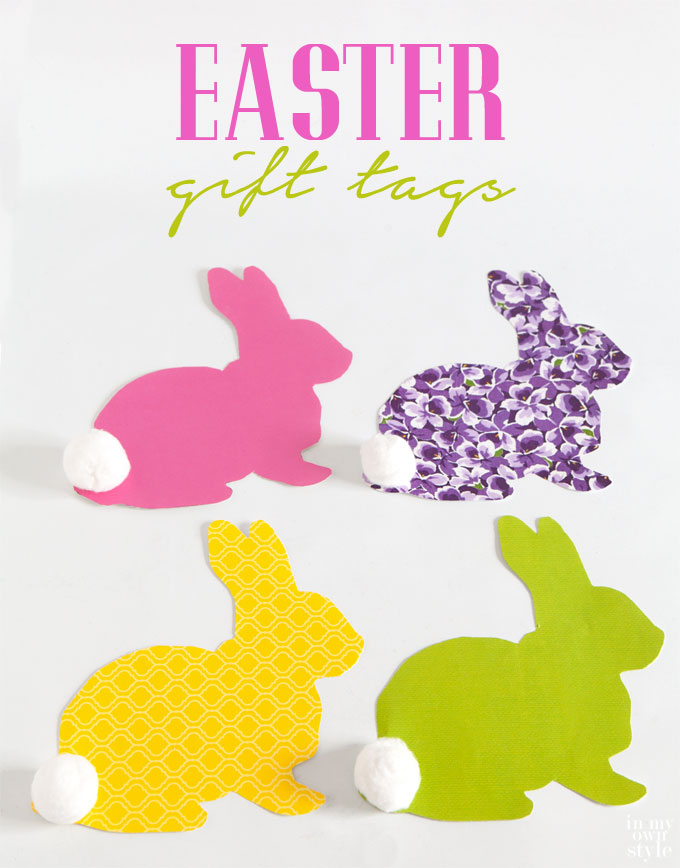 Spring bunny gift tag free printable