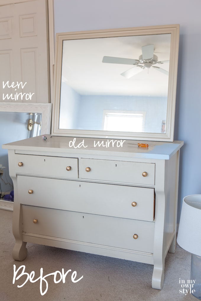 Furniture before makeover