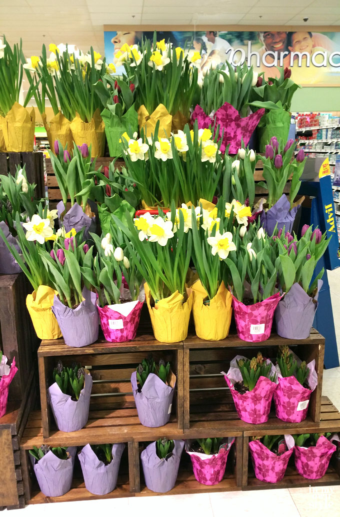 How to give grocery store flowers in style