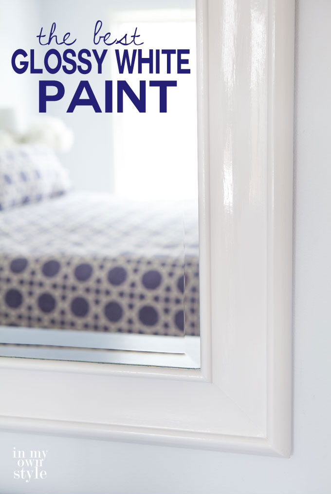 Find out what the 2 best glossy white paints are to use when you want a super shiny paint finish | In My Own Style