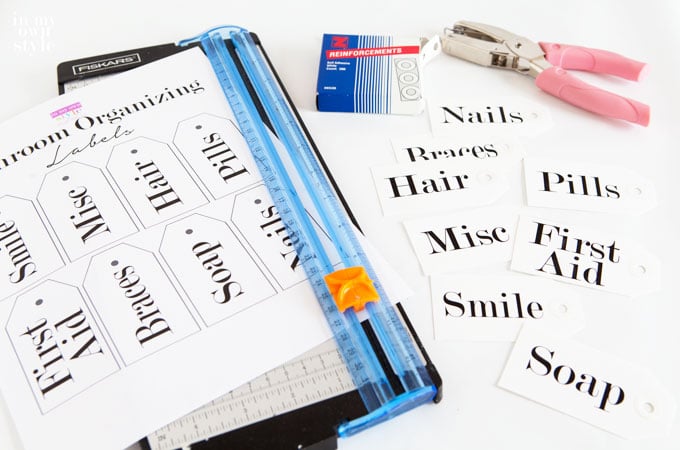 How to cut free printable labels
