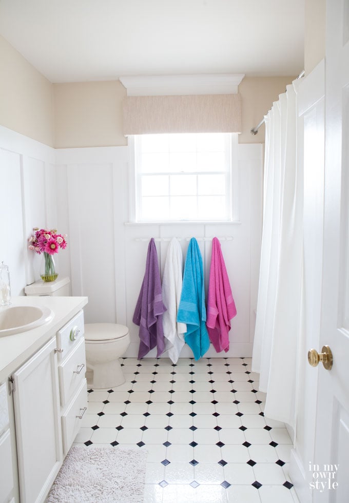 Spa like bathroom makeover for under $300