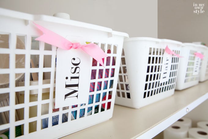 Bathroom organizing ideas and free printable labels