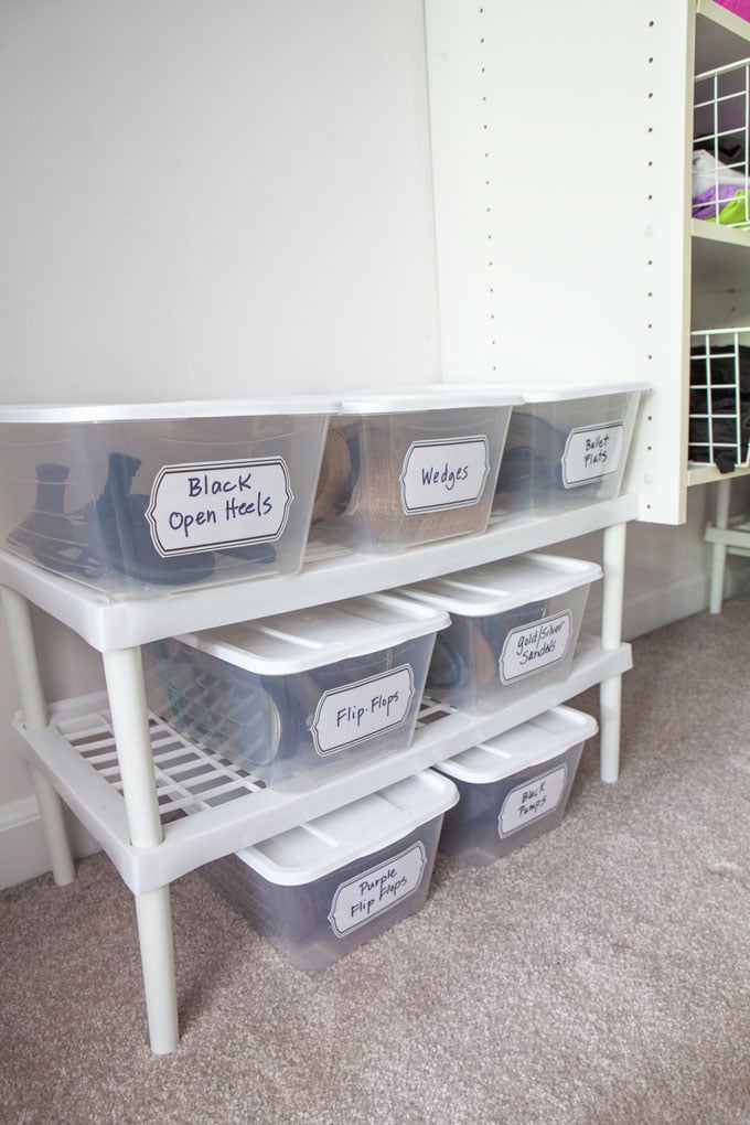 Closet makeover on a budget