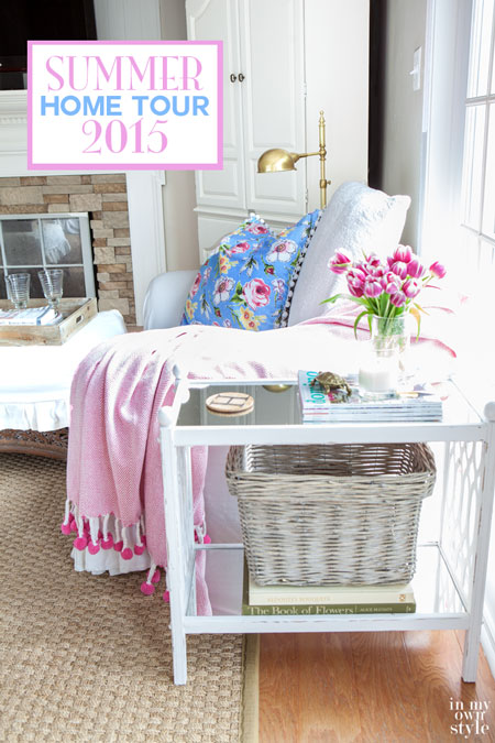 Have you taken the Summer Tour of Homes this year. 25 bloggers share their homes. This is always an inspiring tour every year.