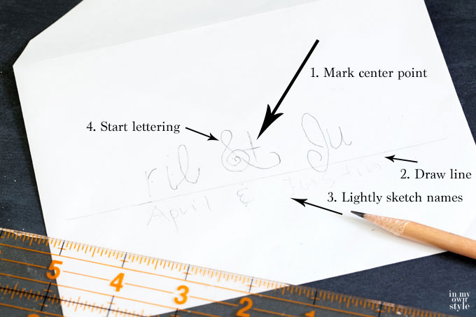 How to hand letter and envelope