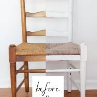 Furniture makeover using DIY chalk paint