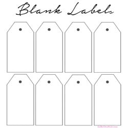 Free Printable Blank Labels