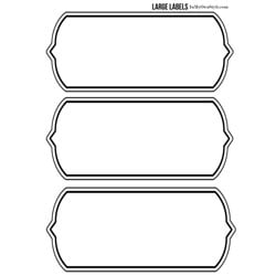 Free Printable Large Labels