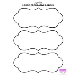 Free Printable Decorative Labels