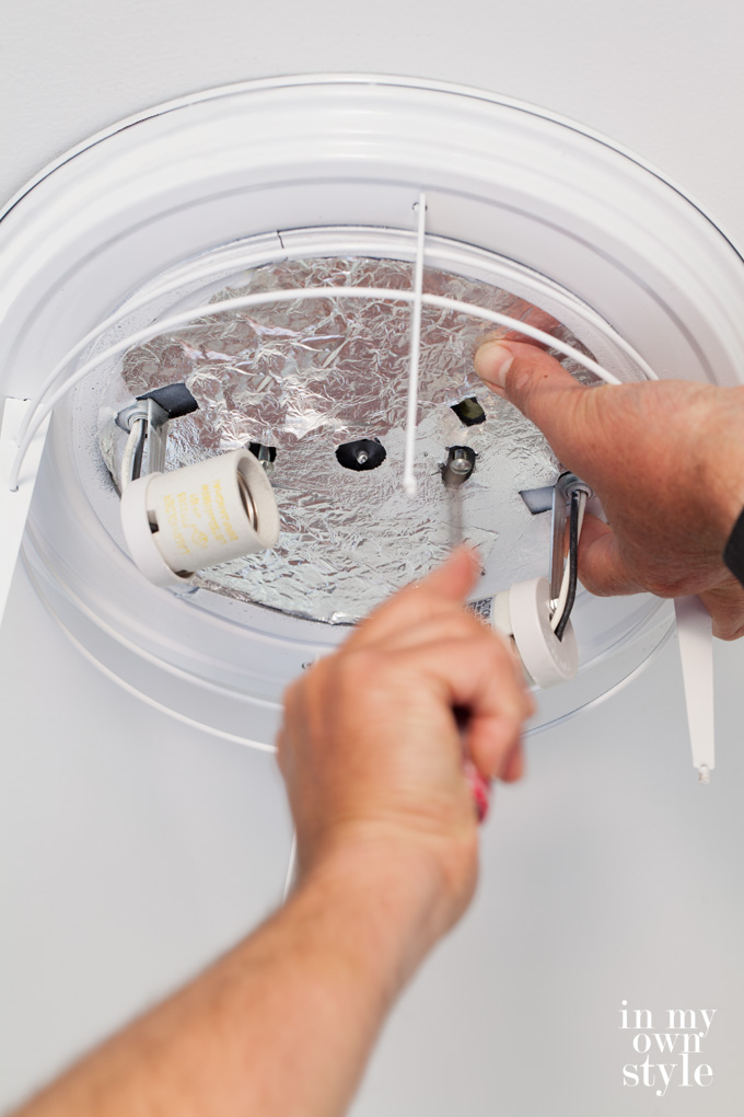 How to mount a ceiling light fixture: Mudroom/laundry room