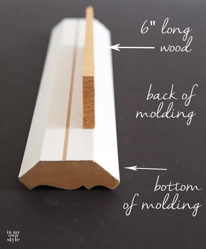 How to hang crown molding on cabinets when the cabinets don't go to the ceiling.
