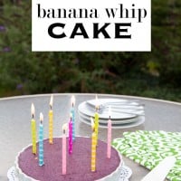 Want a yummy treat that is a healthy indulgence? Try making this banana whip cake for your next celebration. Guilt free dessert!