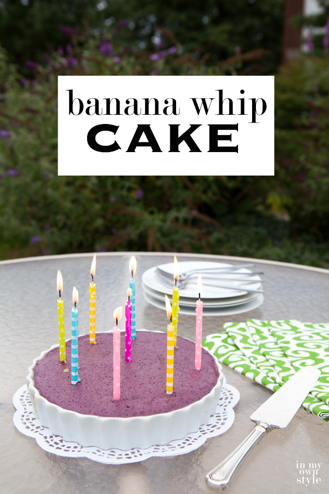 Want a yummy treat that is a healthy indulgence? Try making this banana whip cake for your next celebration. Guilt free dessert!