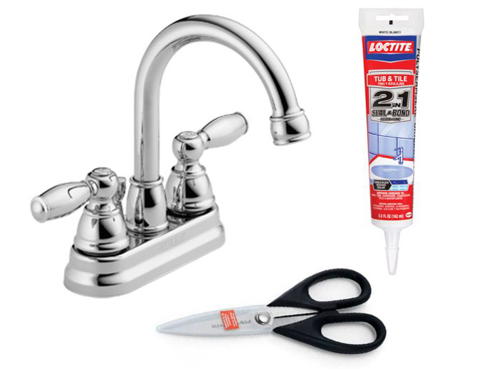 Supplies needed to stage a bathroom