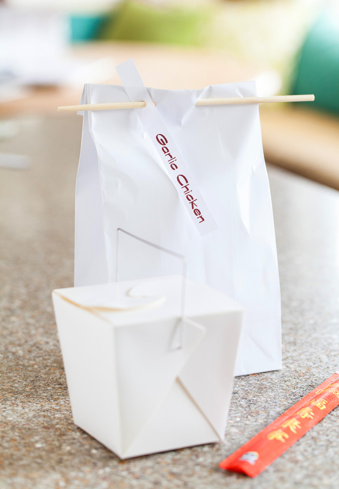 DIY Leftover Bag idea for party food