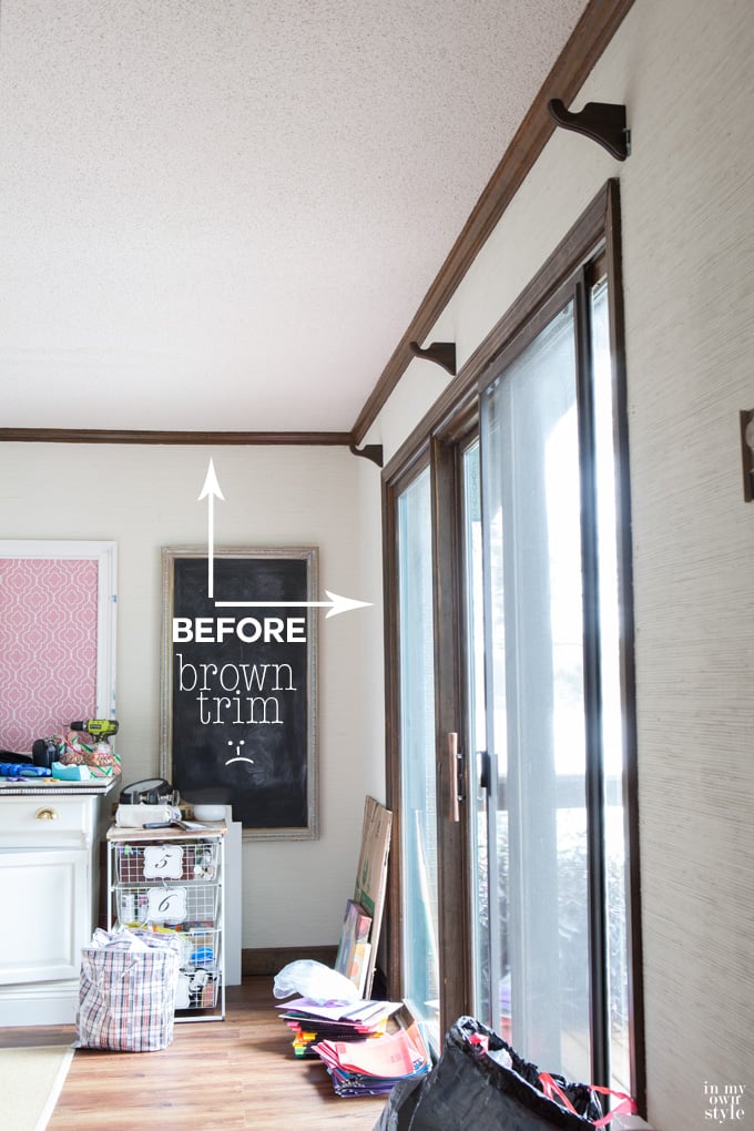 How to paint over dark stained woodwork and trim