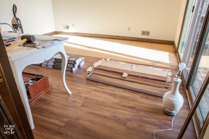 NuCore vinyl plank floor tutorial