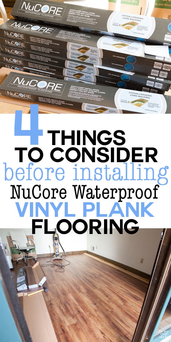 Before you install a vinyl plank floor in your home make sure you do these 4 things first. Once you do, the time to install the floor can be done in an afternoon.