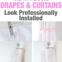 If you have ever hung drapes or curtains and they didn't hang or work as well as you envisioned then you may benefit from these easy and affordable pro window treatment installer tips and tricks.