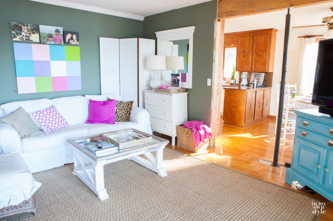 Fixer upper lake house living room