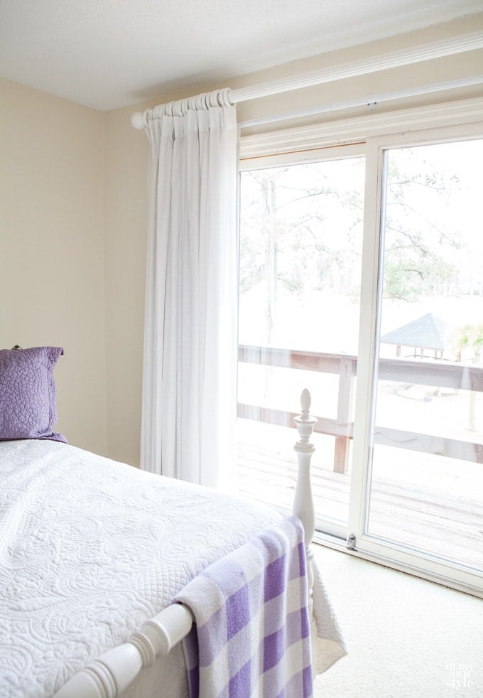 Sliding glass door window covering ideas