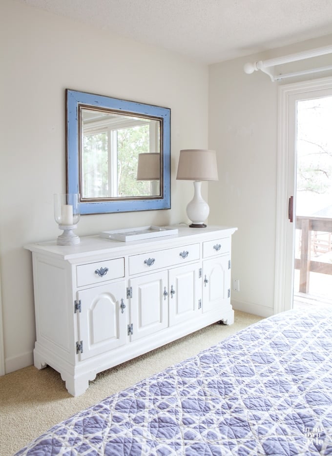 Use what you have decorating by repurposing furniture and using it for purposes other than it was intended for.