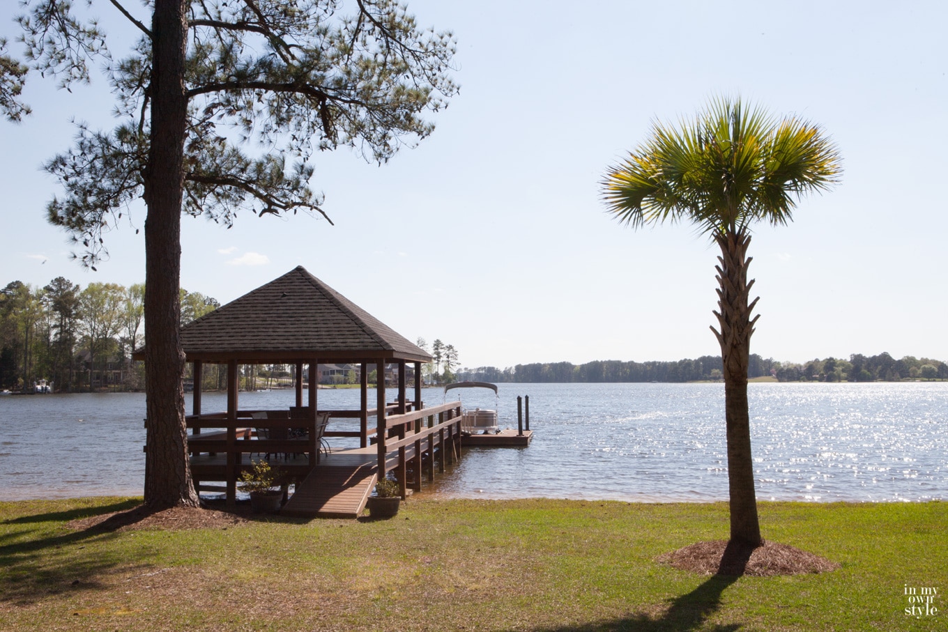 Lake house gazebo