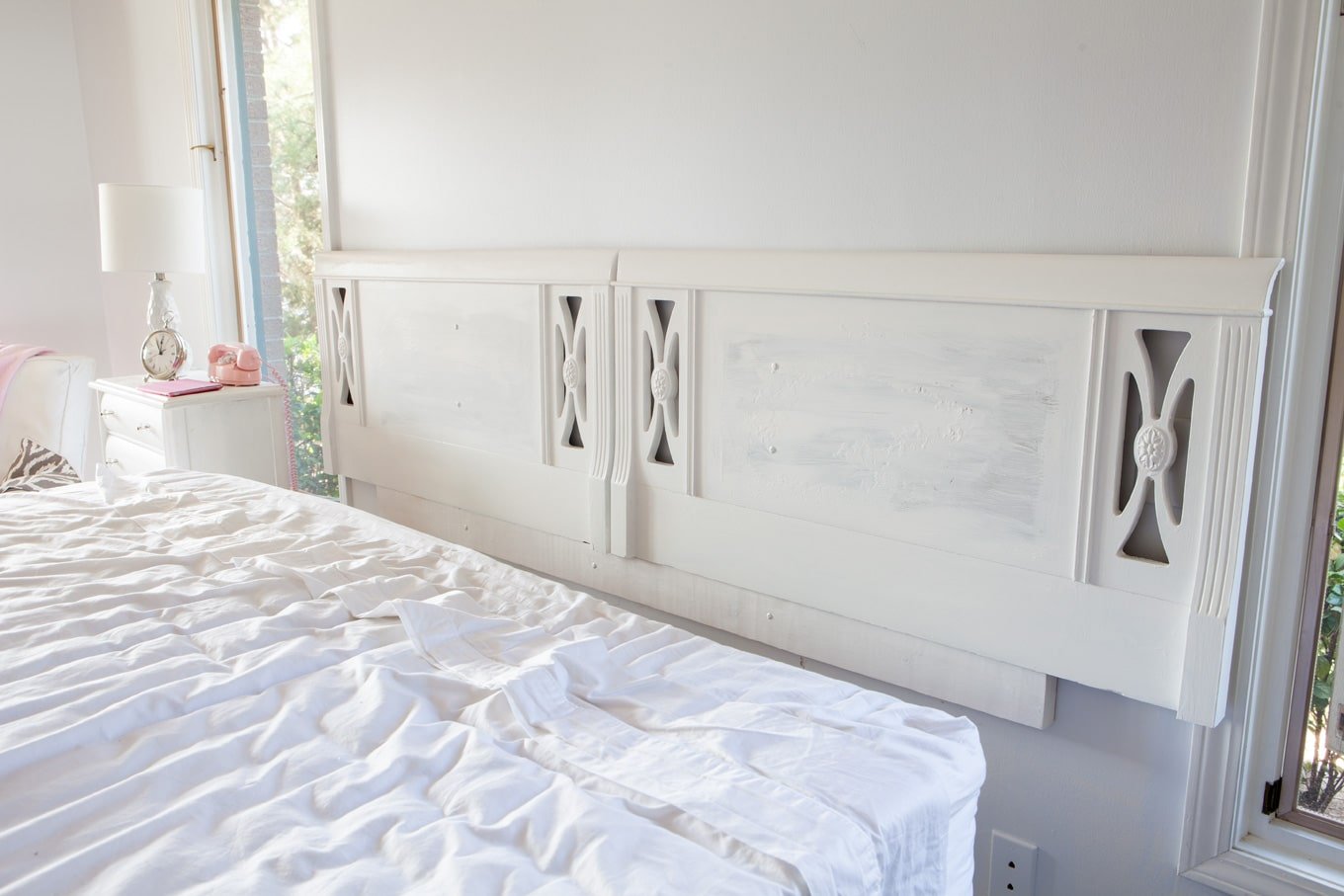 Hanging a DIY headboard