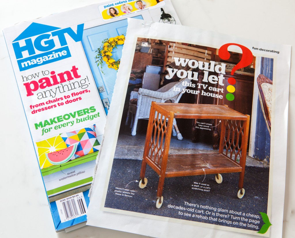 HGTV magazine furniture makeover