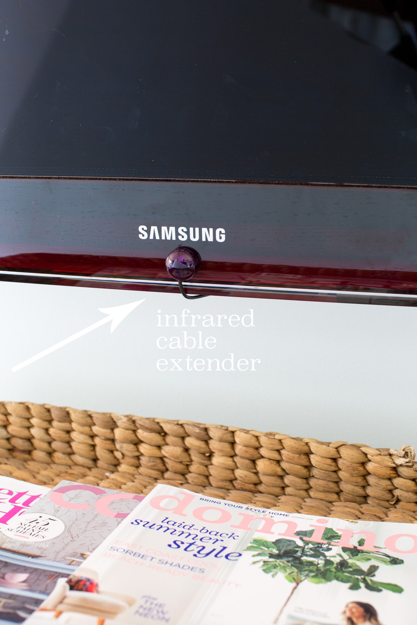 How to hide a cable box on a flat screen TV