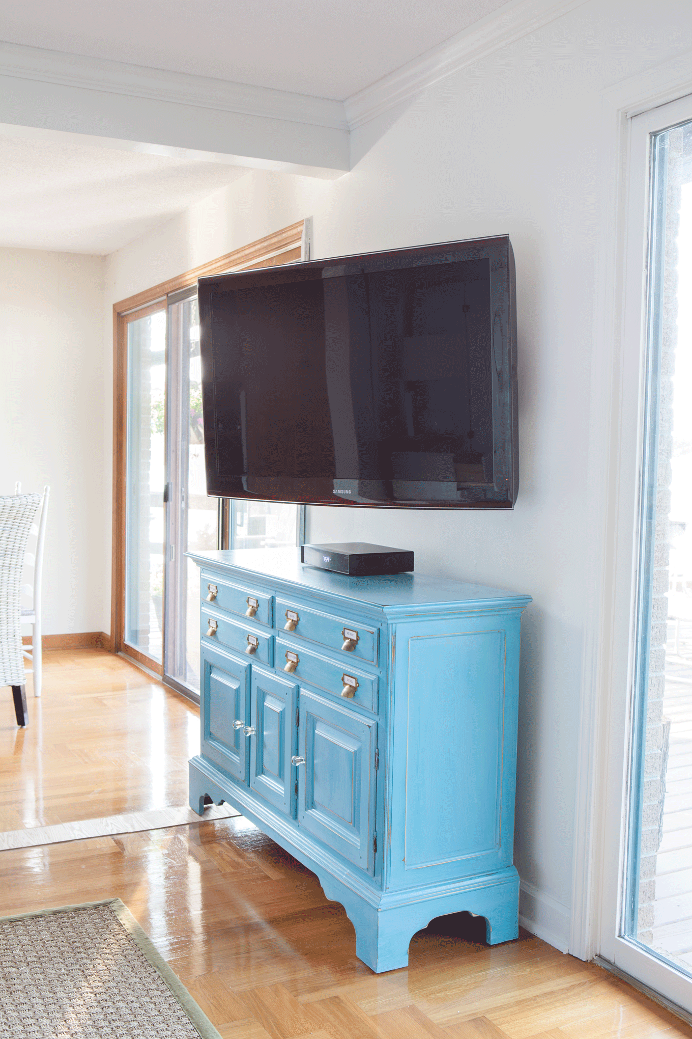 How to hang a TV on a wall so it swivels for better viewing