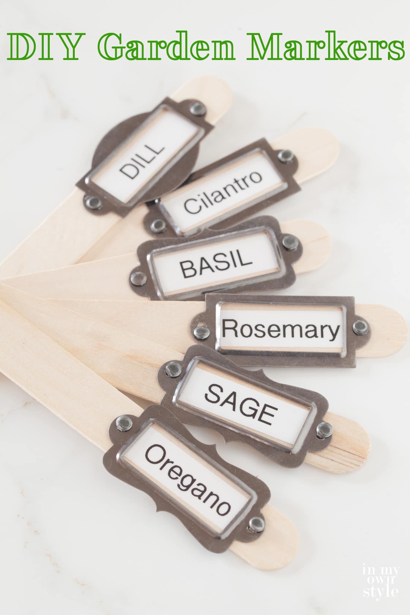 how to make garden and plant markers