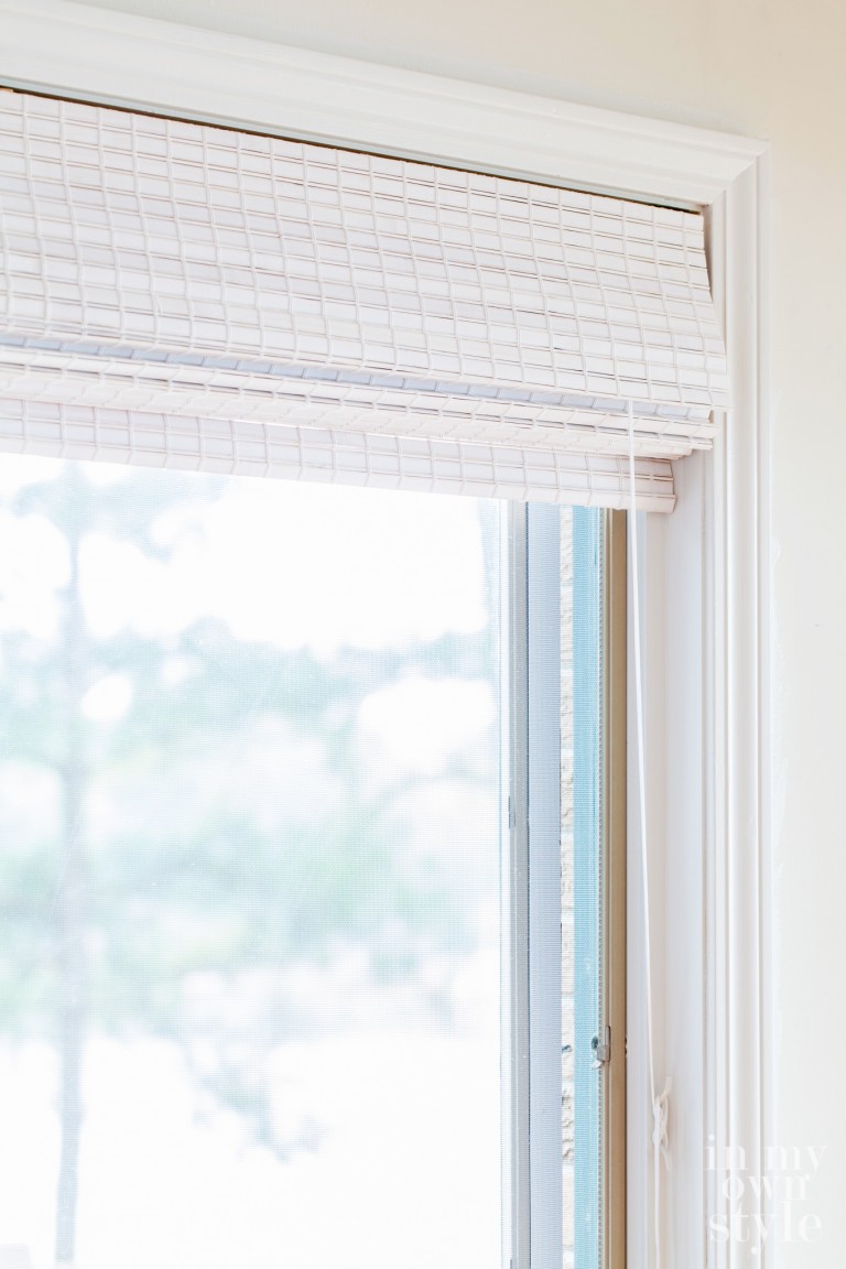 Where to buy white bamboo window shades | In My Own Style blog